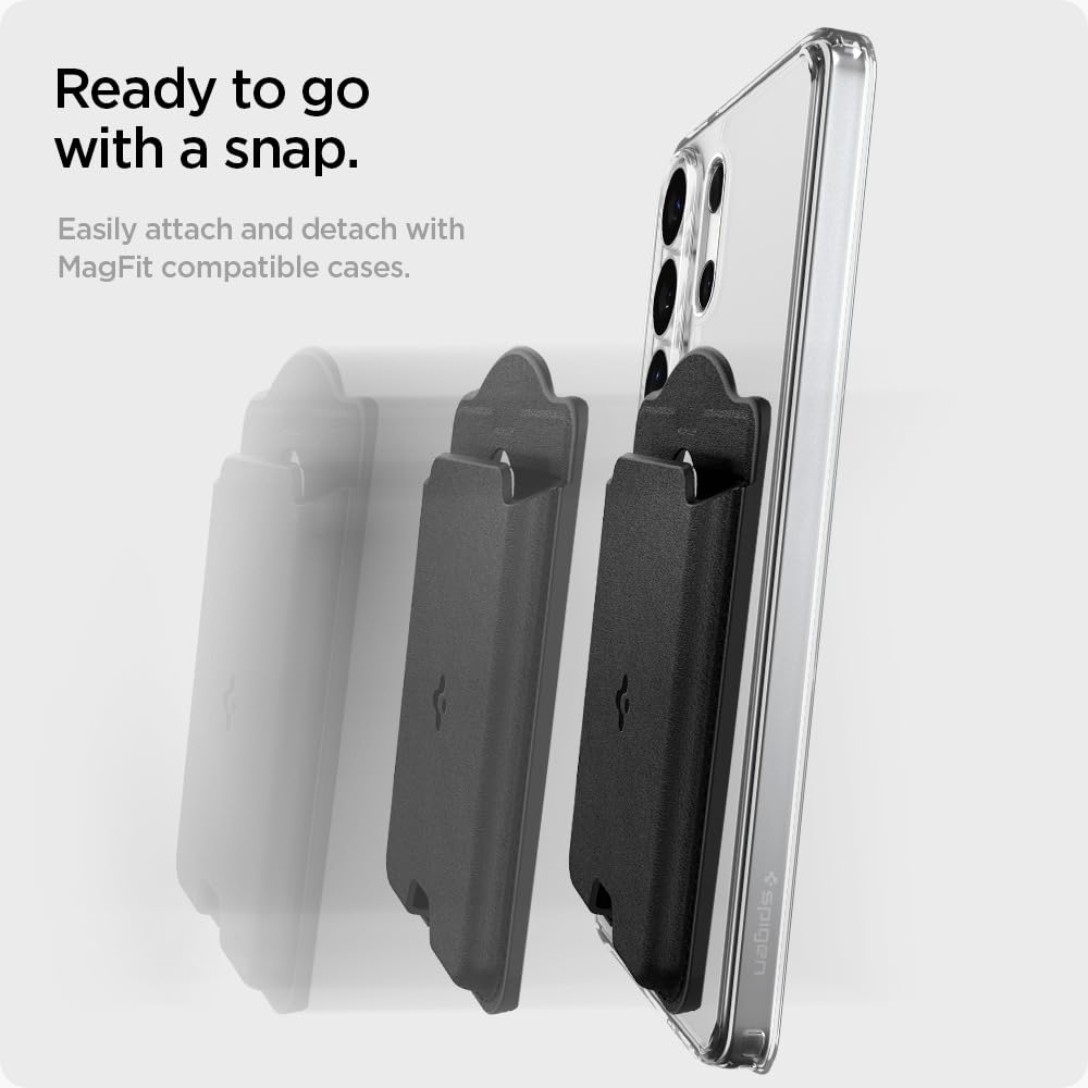 Spigen Valentinus MagFit 3-Card Wallet - Black - image 5