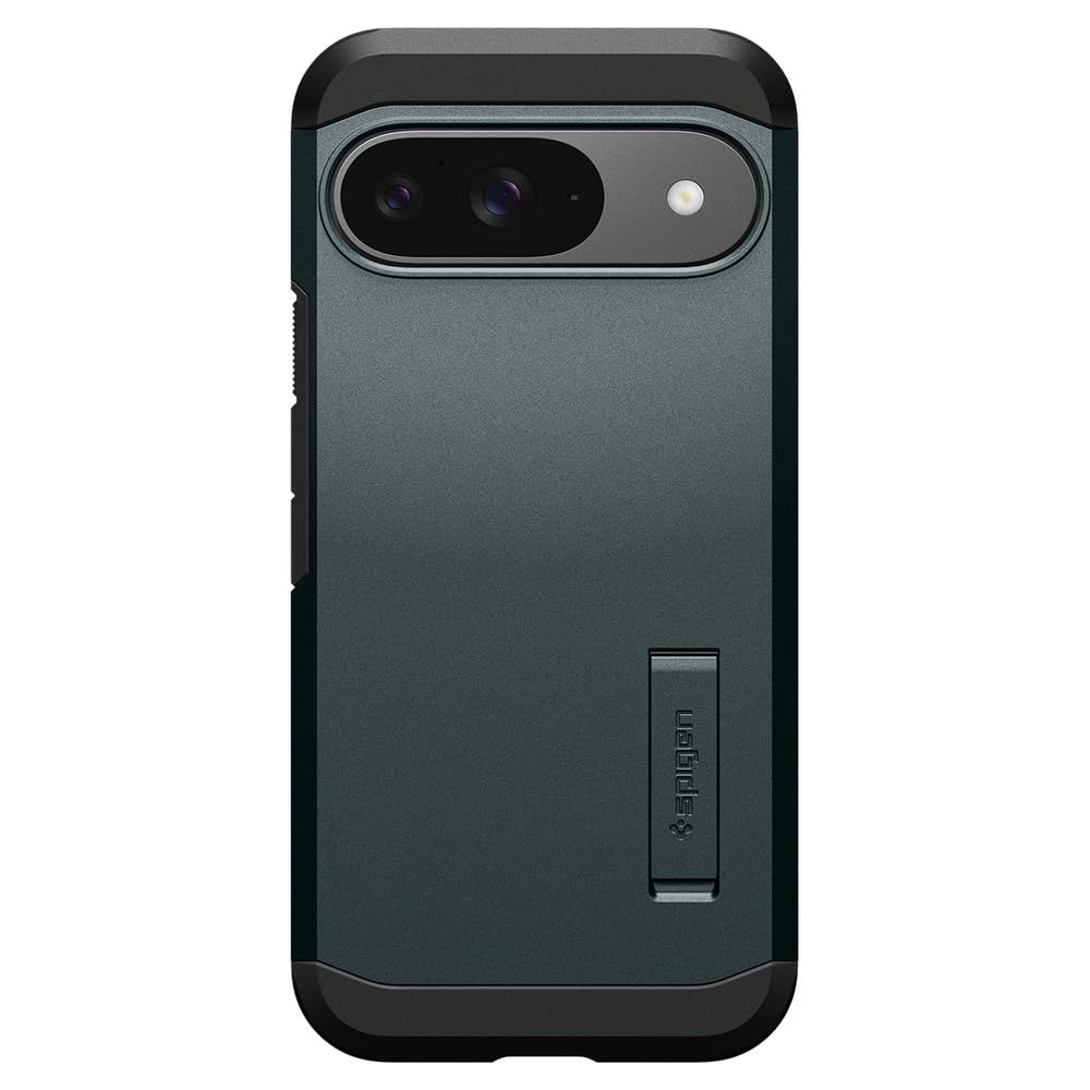Spigen Tough Armor Google Pixel 9 Pro / Pixel 9 Kickstand Case - Abyss Green - image 4