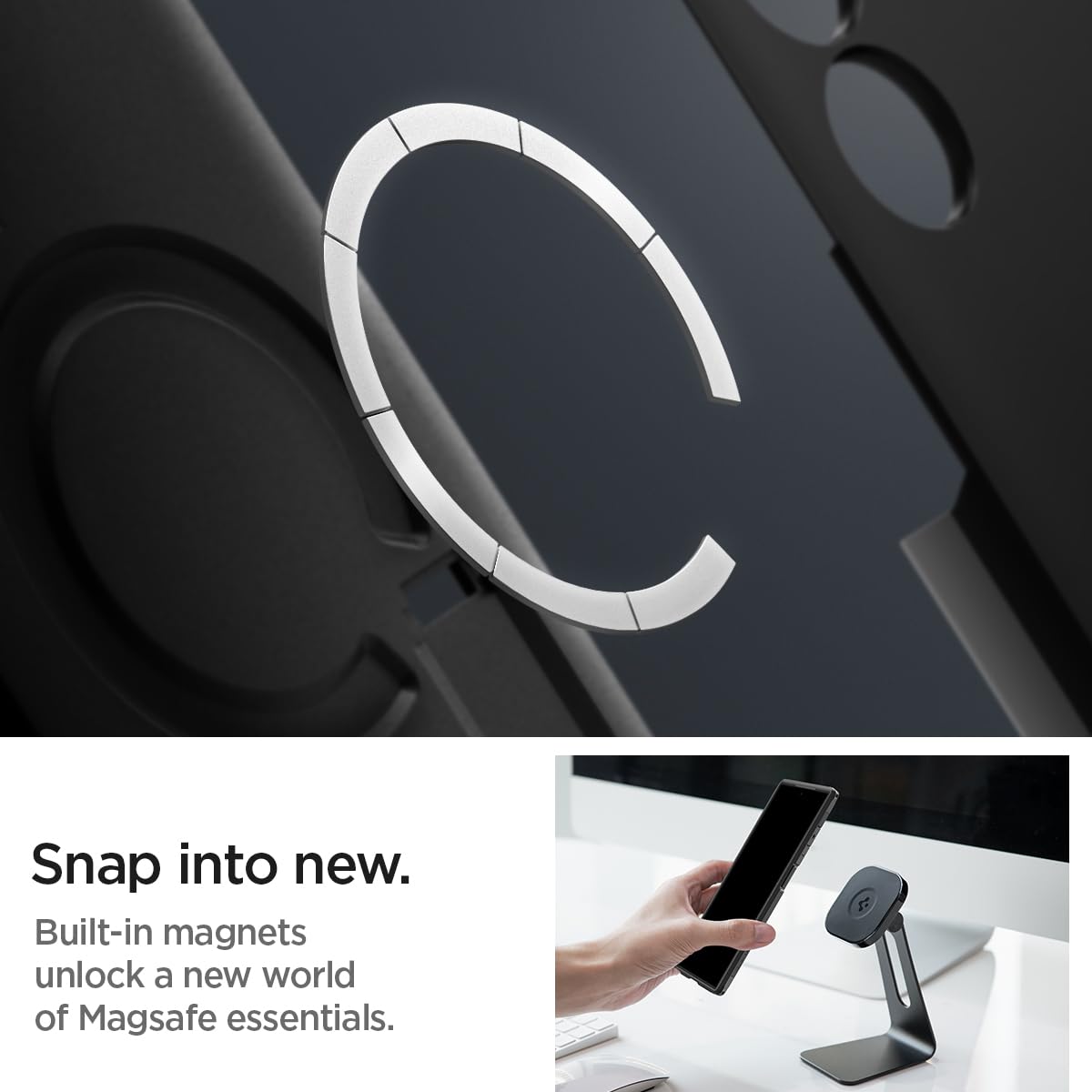 Spigen Galaxy S24 Ultra Case - Tough Armor MagFit - Black - Black - image 4