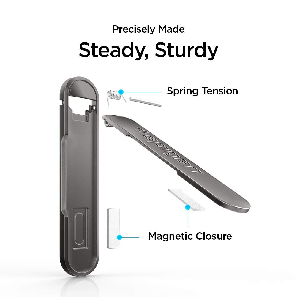 Spigen Universal Phone Grip + Kickstand - Black - image 7
