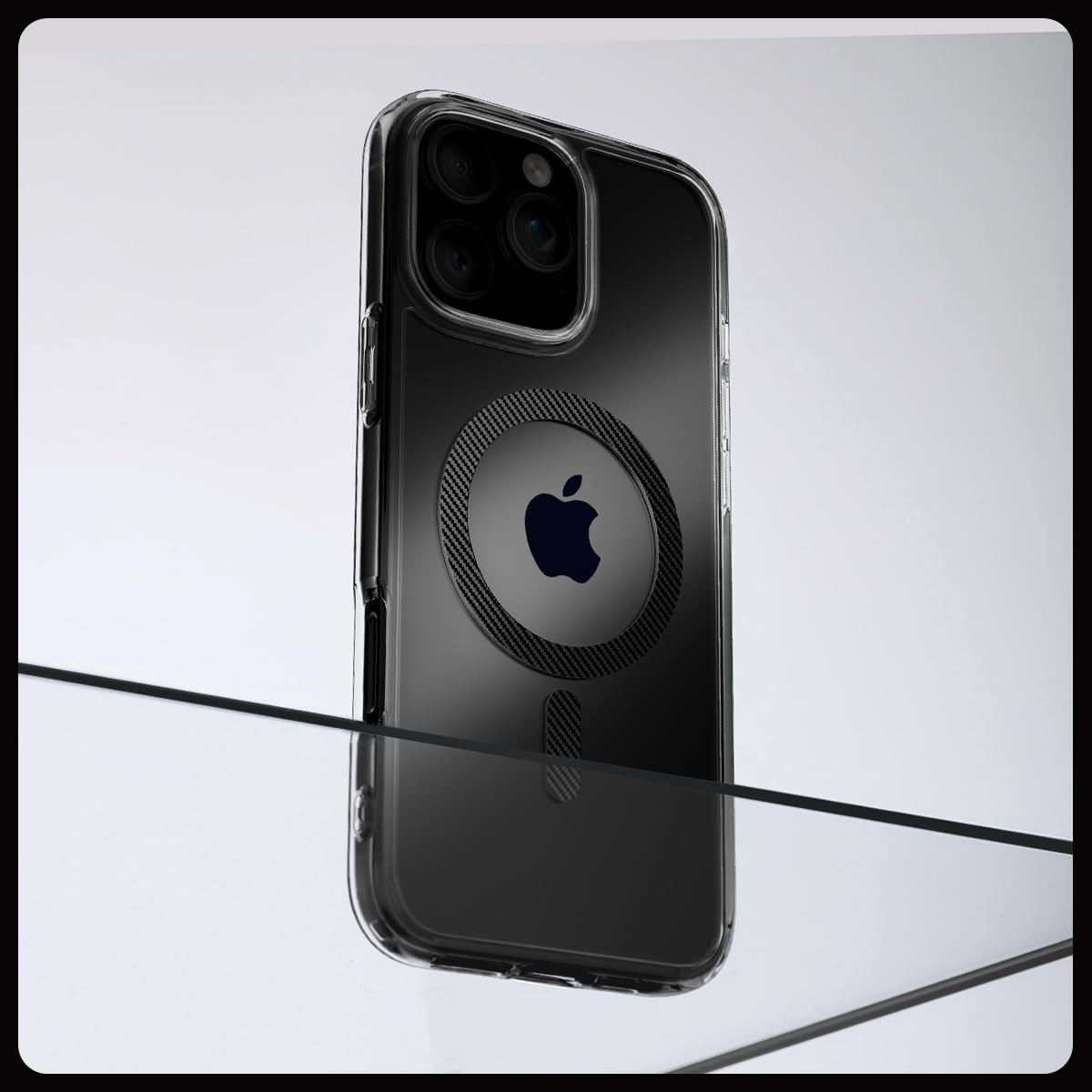 Spigen iPhone 16 Pro Case – Ultra Hybrid (MagFit) – Carbon Fiber – detail image 1