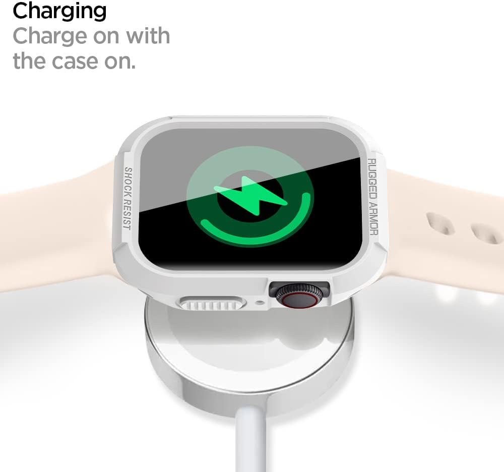 Spigen Apple Watch 45mm/44mm Rugged Armor case - White - image 7