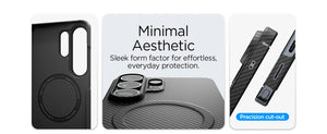 Spigen Galaxy S26 Ultra Case – Air Skin Aramid MagFit – Black – slim profile and precise cutouts