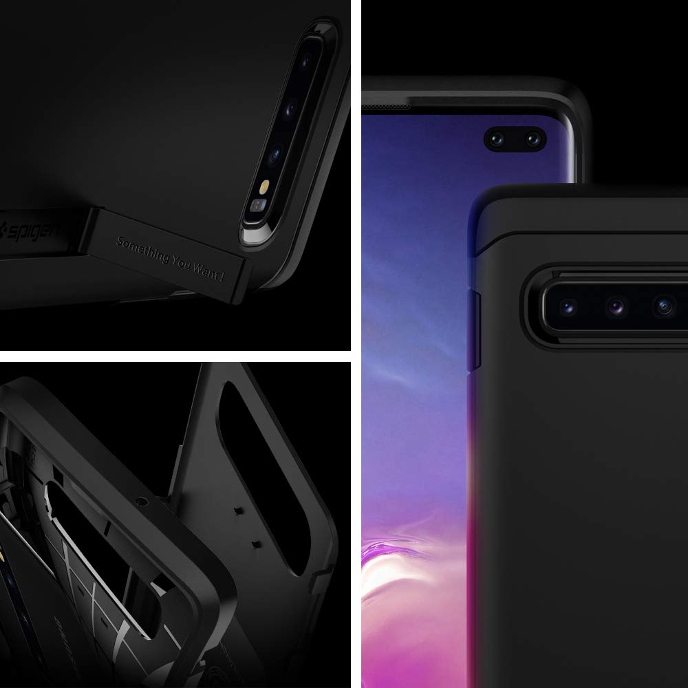 Spigen Galaxy S10 Plus Case - Tough Armor - Black - image 2