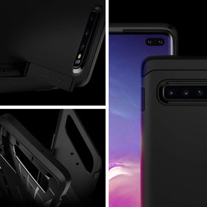 Spigen Galaxy S10 Plus Case - Tough Armor - Black - image 2