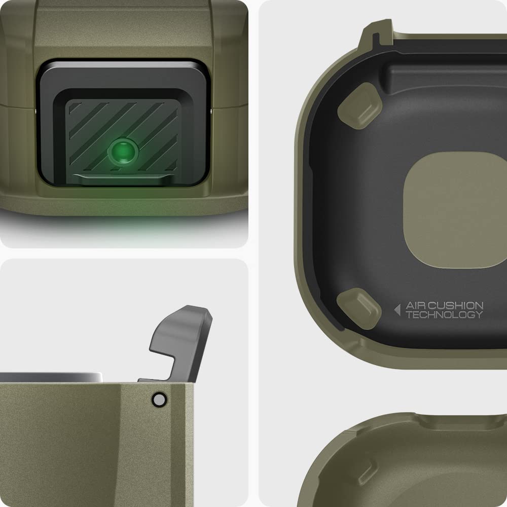 Spigen Galaxy Buds 2 Pro Case - Lock Fit - Vintage Khaki - image 4