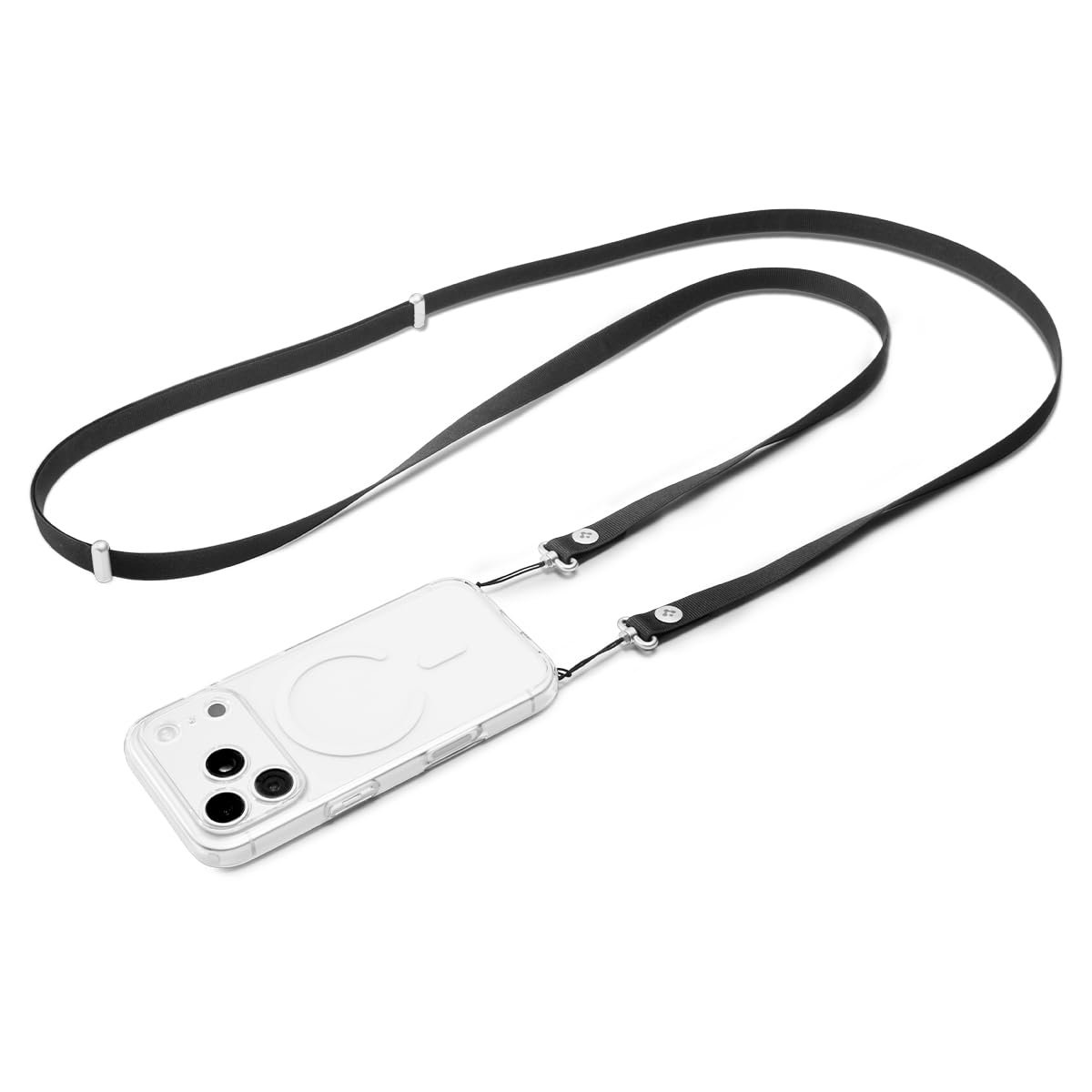 Spigen DA30L Adjustable Crossbody Phone Strap Lanyard - Black - image 1
