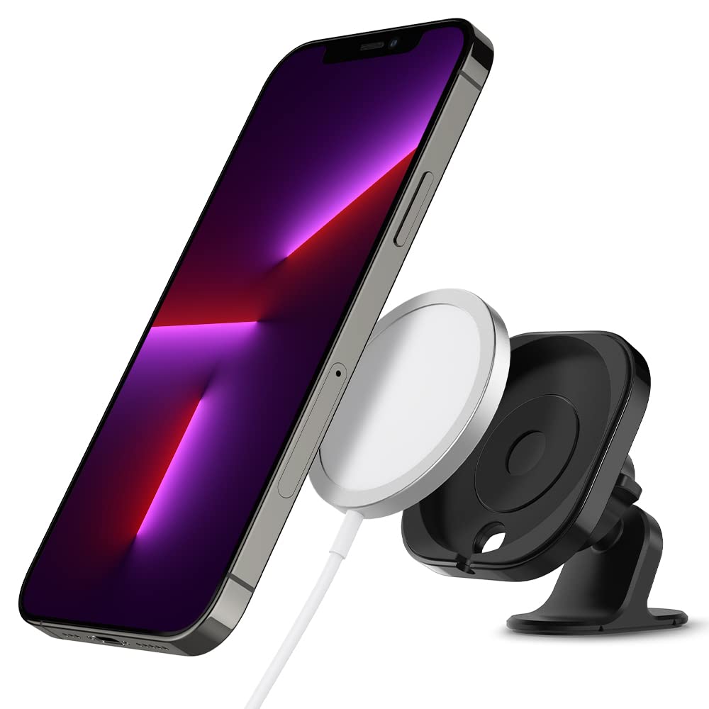 Spigen MagFit Dashboard Car Mount for Apple MagSafe Charger - Black - image 1