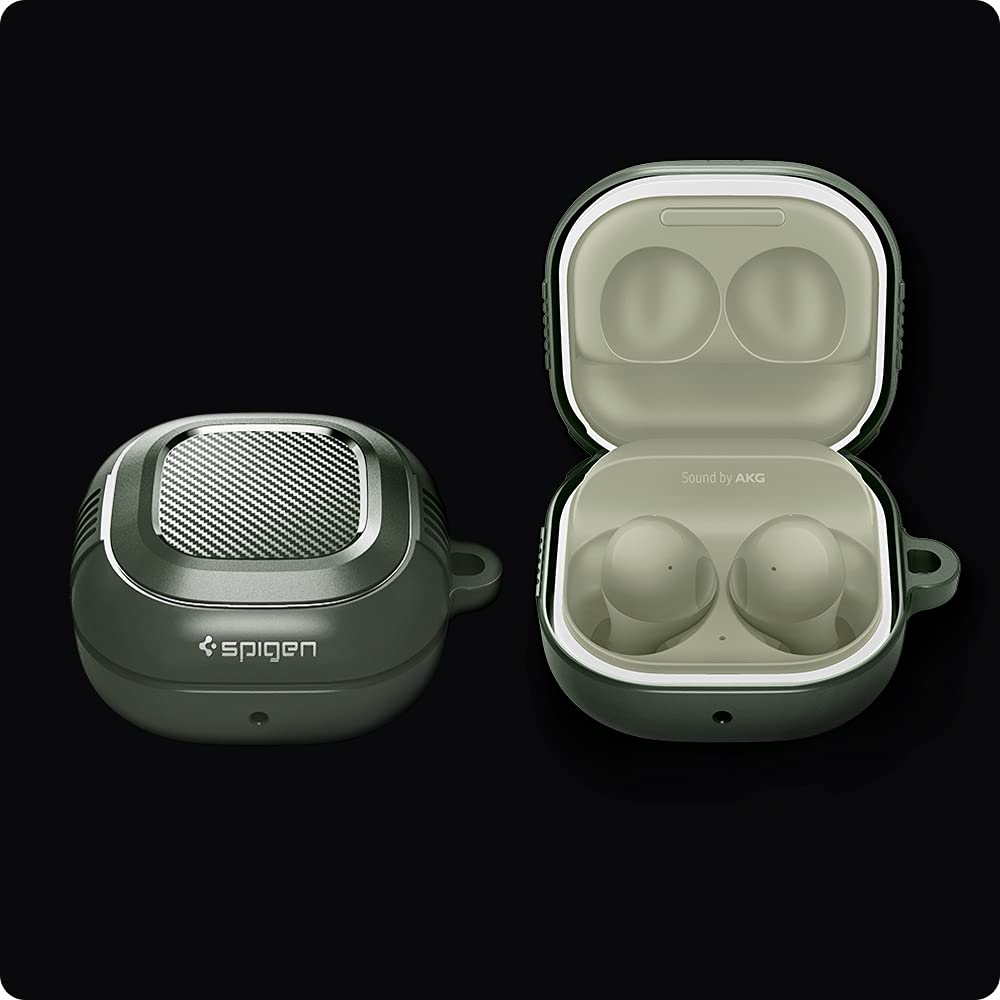 Spigen Galaxy Buds Core Case - Rugged Armor - Military Green - image 7