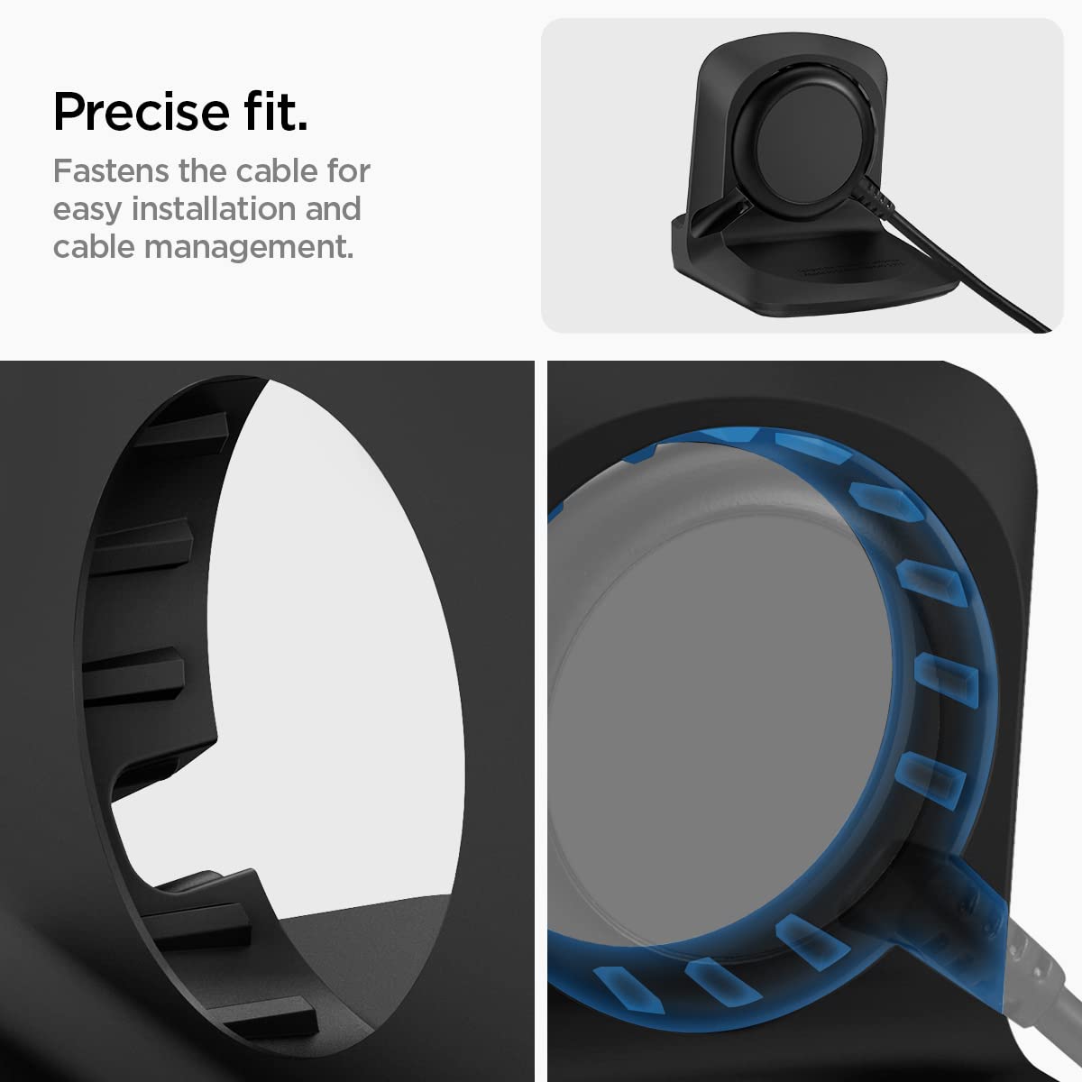 Spigen Galaxy Watch Charger Stand - S353 - Black - image 7