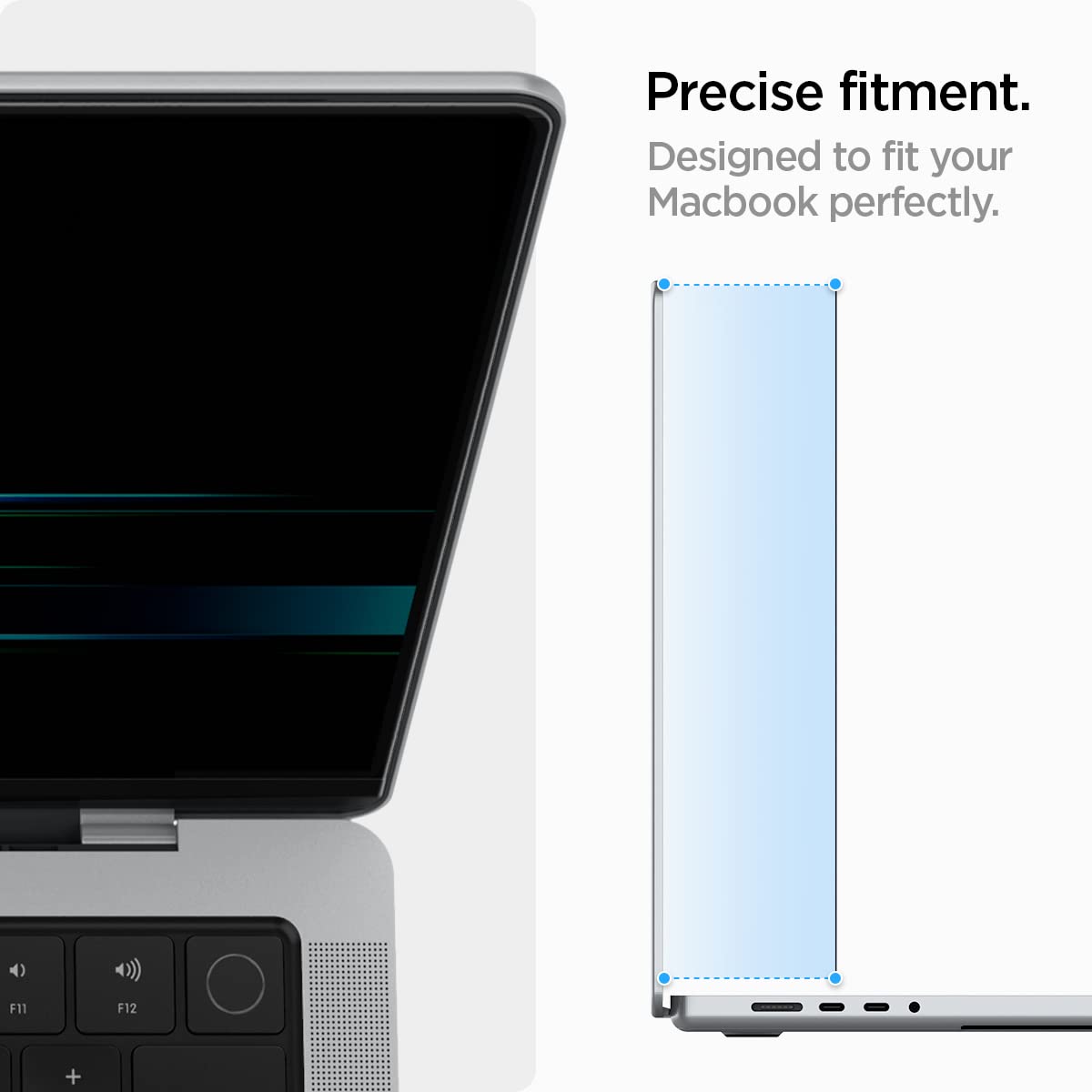 Spigen MacBook Pro 14-inch SafeView privacy screen - Transparency - image 7