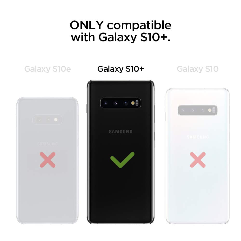 Spigen Galaxy S10 Plus Case - Liquid Air - Matte Black - image 6