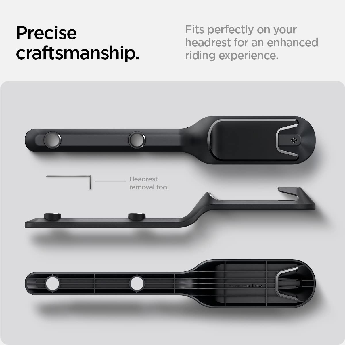 Spigen Model Y seatbelt holder package view