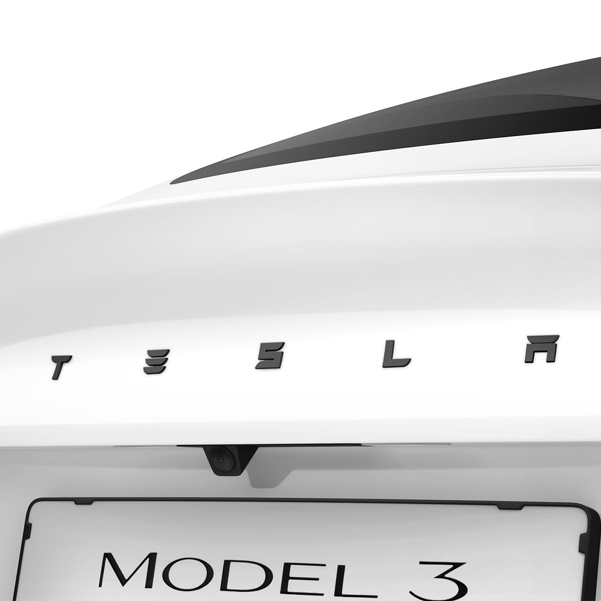 Spigen Tesla Model 3 Highland Rear Emblem Cover Set - Black - image 1
