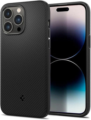Spigen Mag Armor MagFit Designed for iPhone 14 Pro Case (2022) [Military-Grade Protection] Compatible with MagSafe - Matte Black