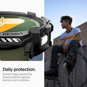 Spigen Galaxy Watch 7 44mm Case - Rugged Armor - Matte Black - Matte Black - image 3