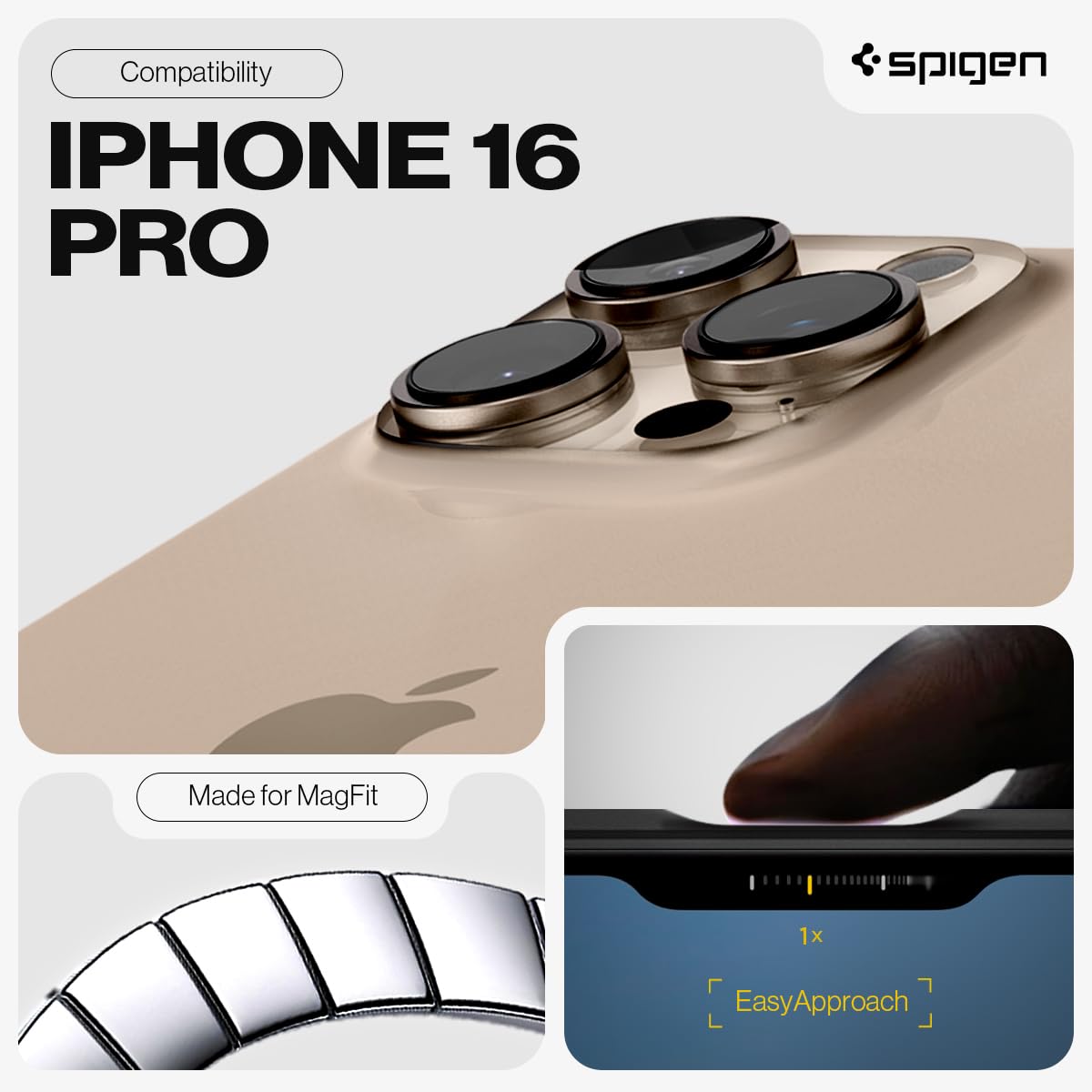 Spigen iPhone 16 Pro Case Tough Armor MagFit - Gunmetal - image 2