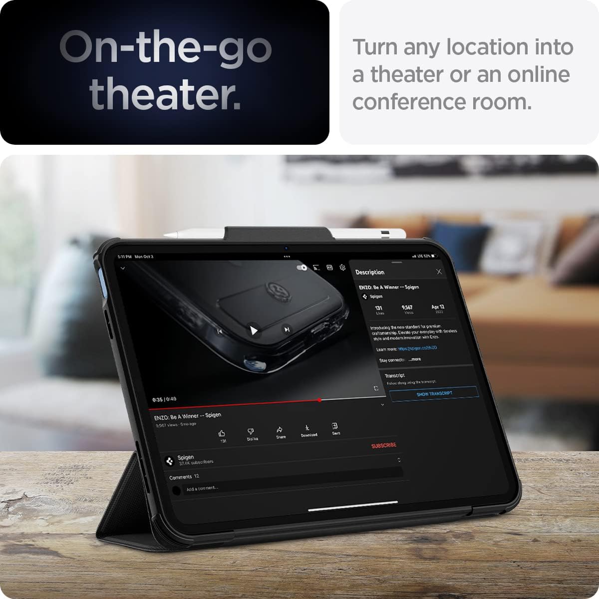 Spigen iPad 11th Generation (A16, 2025) / iPad 10th Generation (2022) Case – Rugged Armor Pro