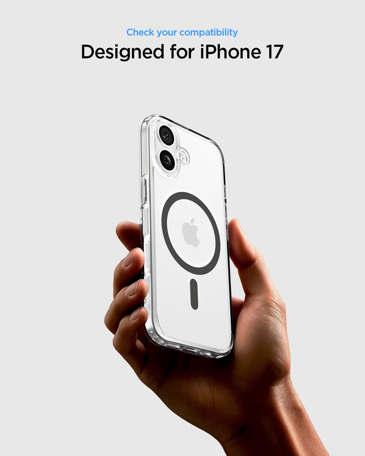 Spigen iPhone 17 Case - Ultra Hybrid (MagFit) - Clear Graphite