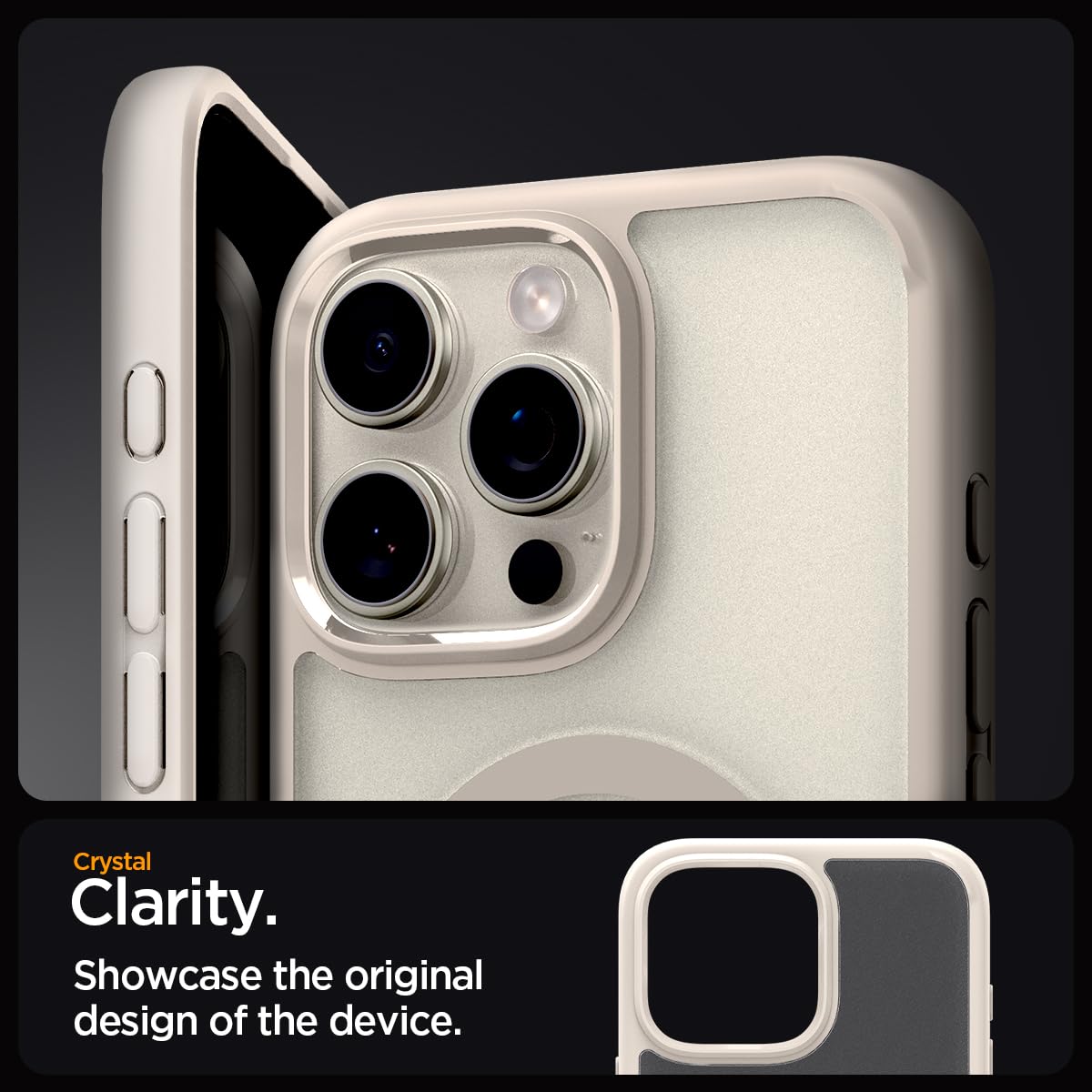 Spigen iPhone 16 Pro Case Ultra Hybrid MagFit - Frost Natural Titanium - image 6