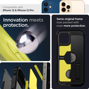 Spigen iPhone 12 / iPhone 12 Pro Case Tough Armor - Black - image 4