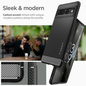 Spigen Rugged Armor Google Pixel 7 Pro Phone Case - Matte Black - image 3