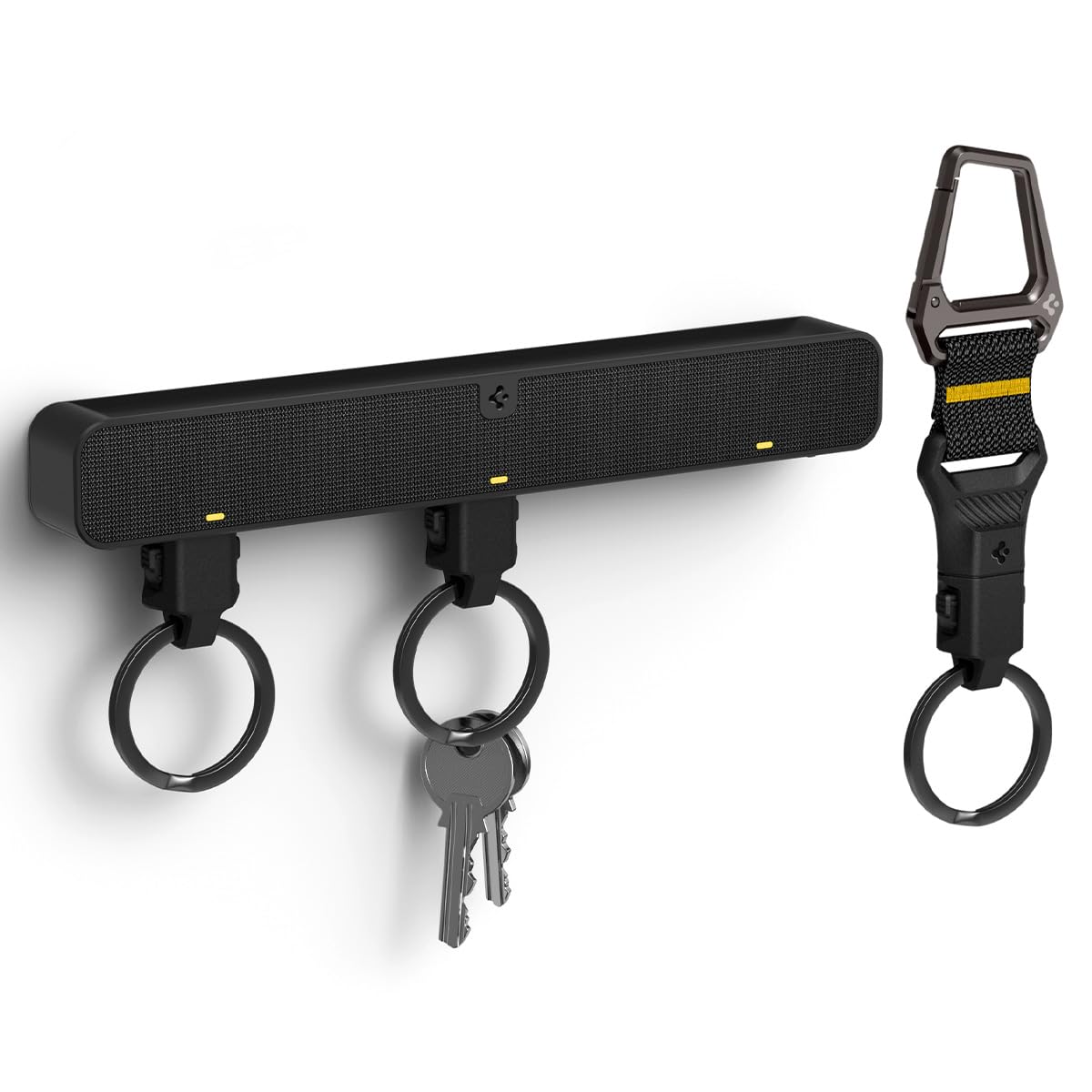 Spigen Life Magnetic Key Holder Hub with Carabiner - Black - image 1
