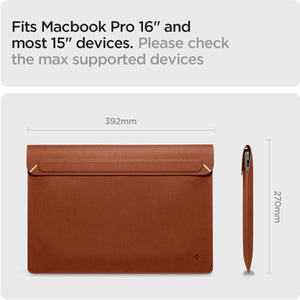 Spigen Valentinus 16-Inch Laptop Sleeve - Classic Brown - image 5
