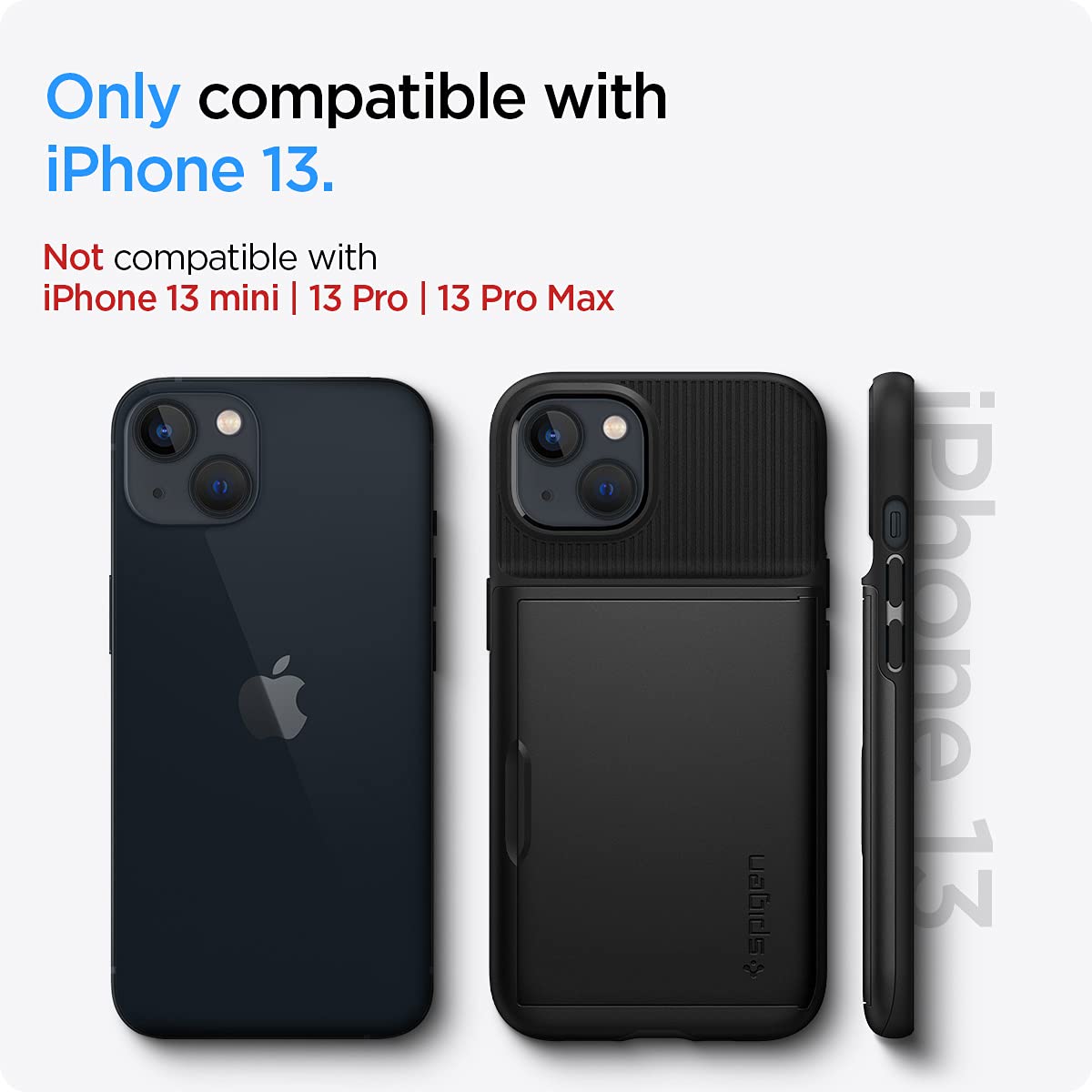 Spigen iPhone 13 Case Slim Armor CS - Black - image 2