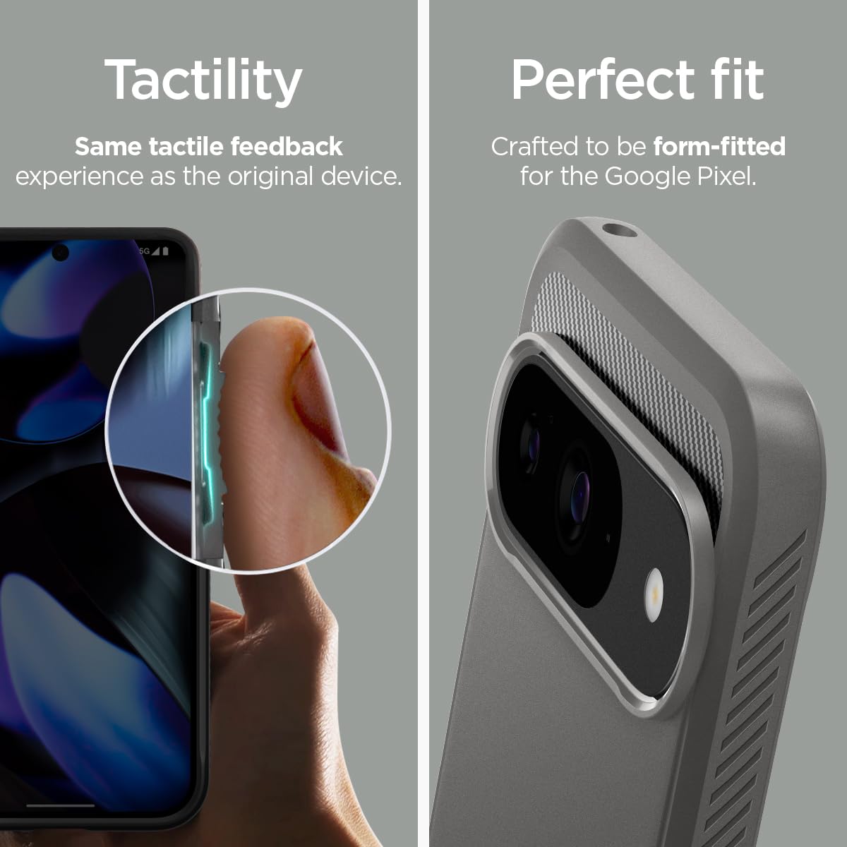 Spigen Rugged Armor Google Pixel 9 Pro / Pixel 9 Phone Case - Marble Gray - image 7