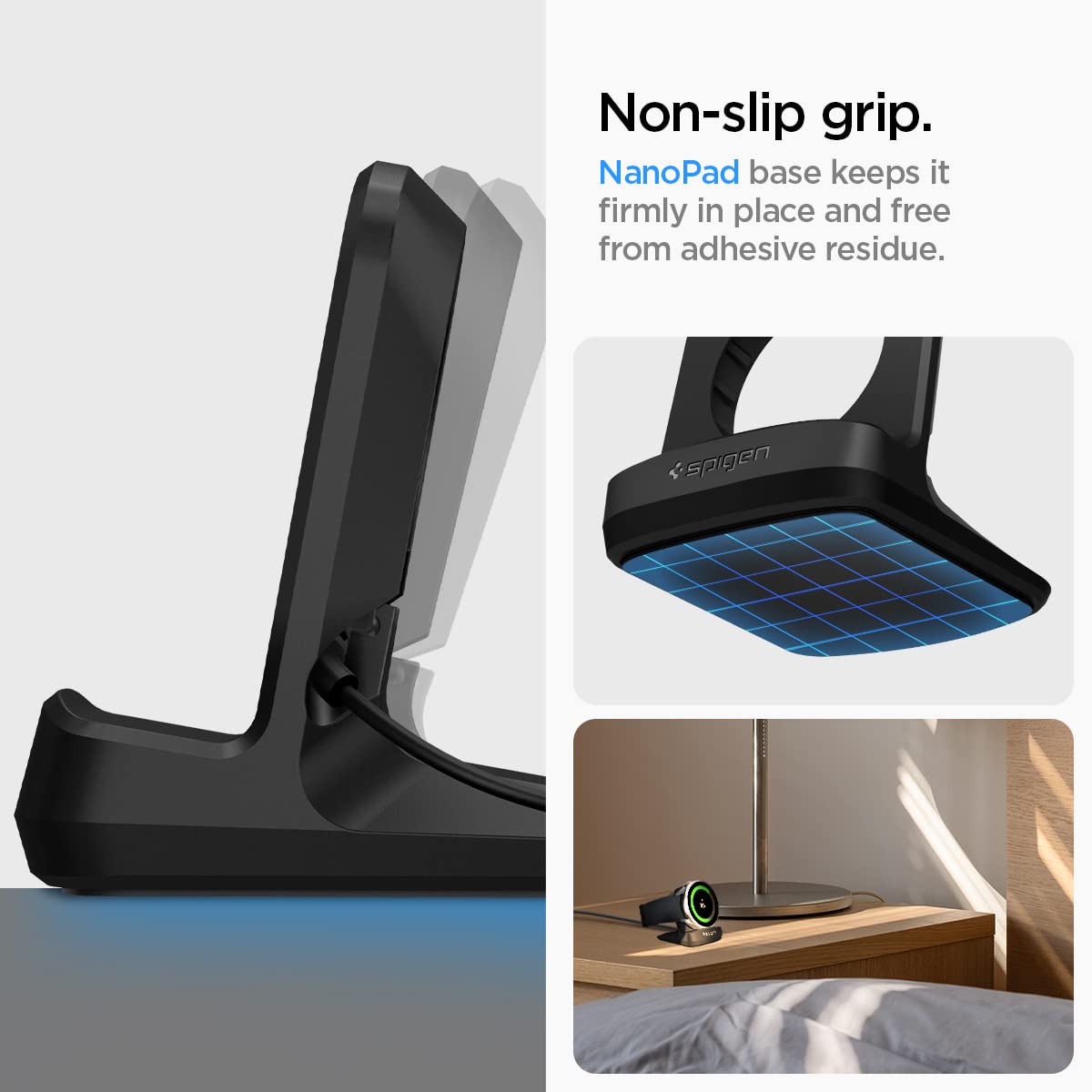 Spigen Galaxy Watch Charger Stand - S353 - Black - image 4