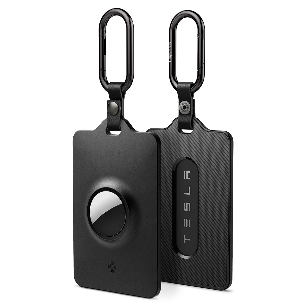 Spigen Air Fit Tesla Key Card Holder with AirTag Slot 2-Pack - Black - image 1