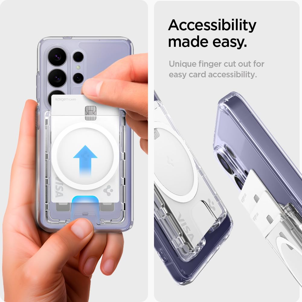 Spigen Ultra Hybrid MagFit+ Wallet - Crystal Clear - image 7