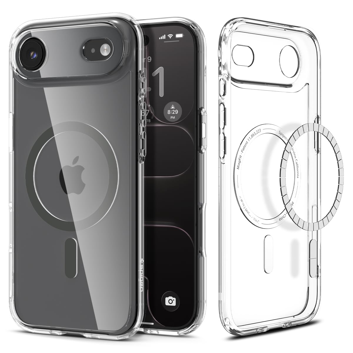 Spigen iPhone Air Case Ultra Hybrid MagFit - Clear Graphite - image 1