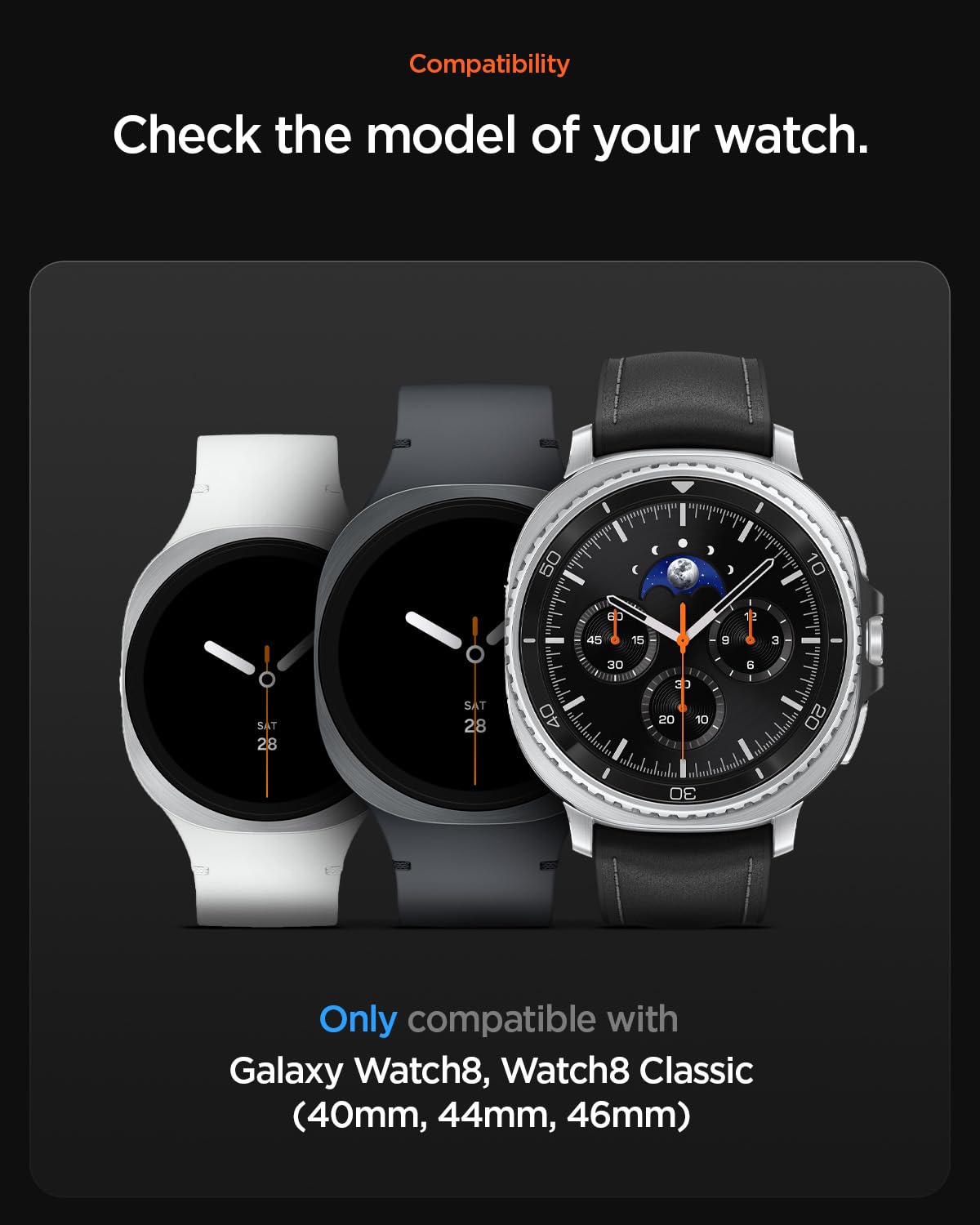 Spigen Galaxy Watch 9 Band - DuraPro Flex - Black DuraPro Flex - image 2