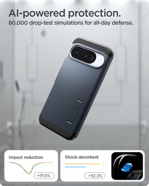 Spigen Tough Armor MagFit Google Pixel 10 Pro / Pixel 10 Kickstand Case - Metal Slate - image 5