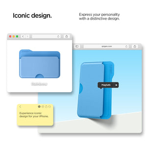 Spigen Caseology Folder Pop MagFit 3-Card Wallet - Sky Blue - image 4
