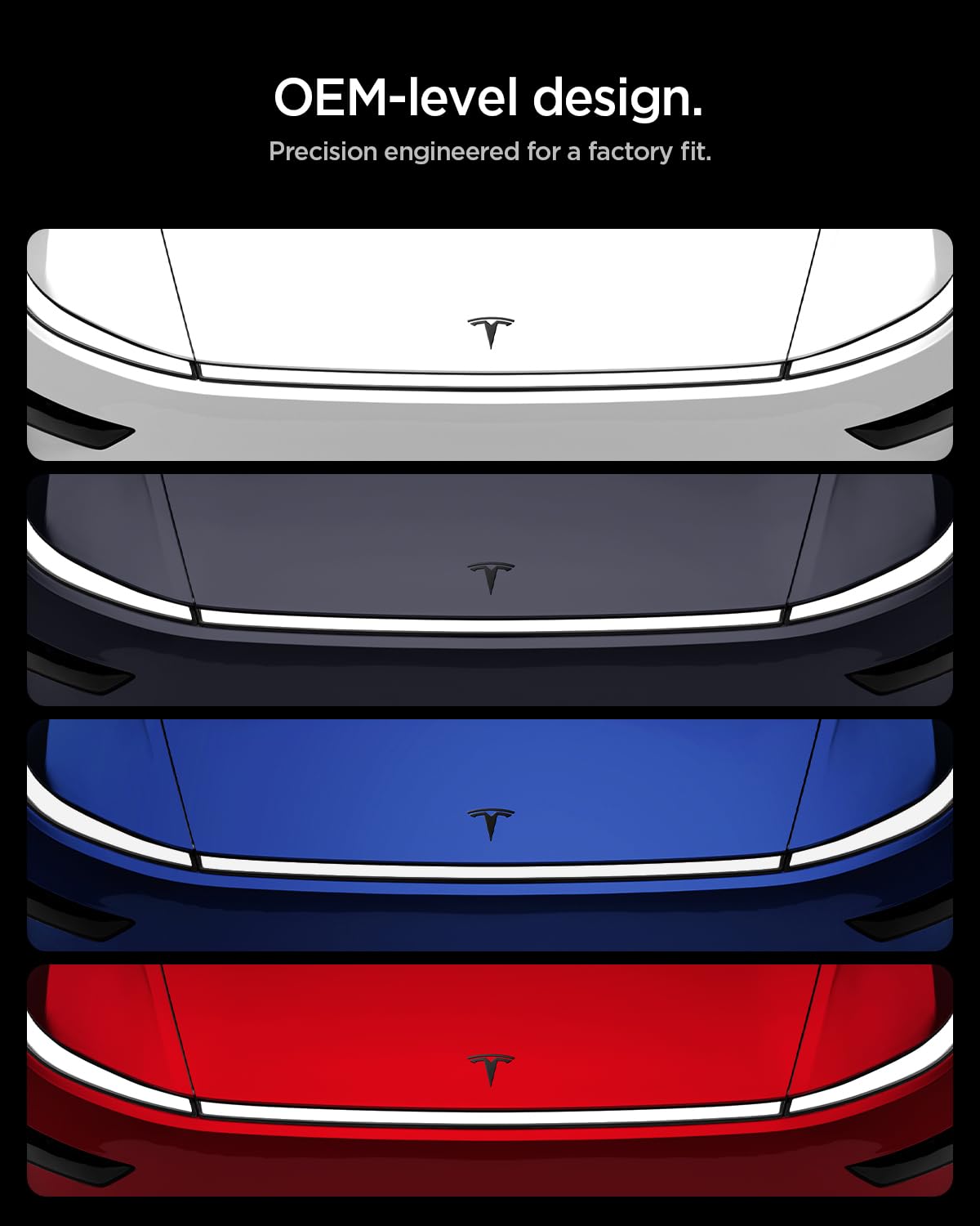 Spigen Tesla Model Y Juniper front emblem badge view 3