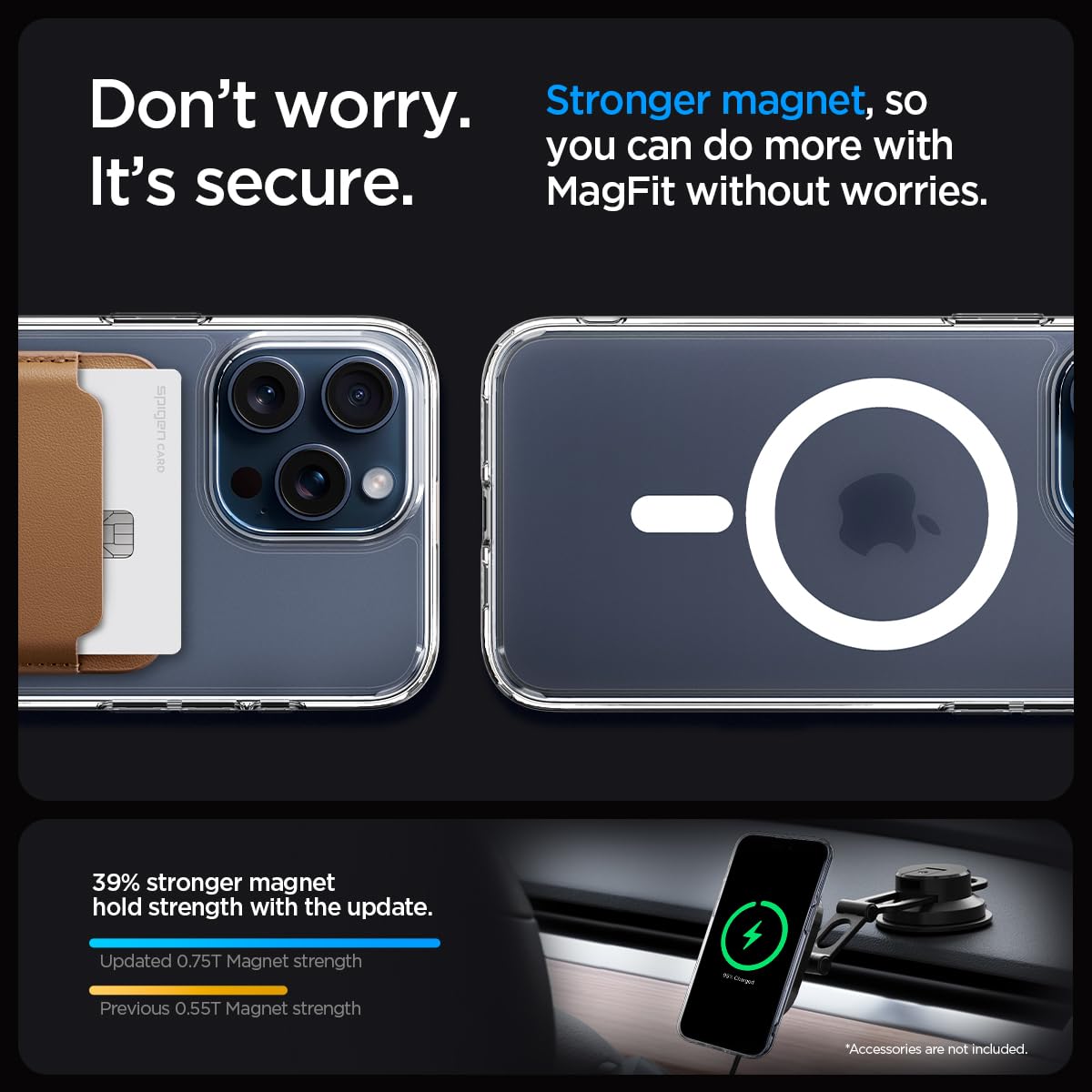 Spigen Ultra Hybrid (MagFit) case for iPhone 15 Pro Max in Frost White – detail image 4