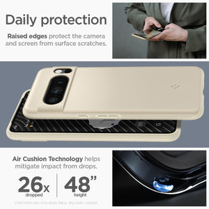 Spigen Thin Fit Google Pixel 8 Pro Phone Case - Mute Beige - image 4