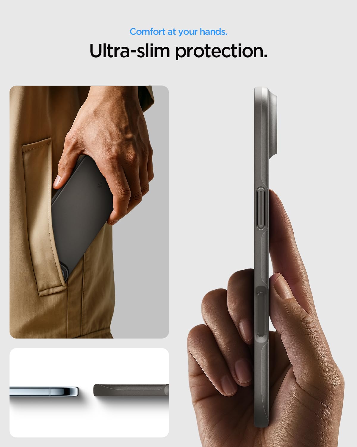 Spigen iPhone Air Case – Thin Fit (MagFit) - Gunmetal