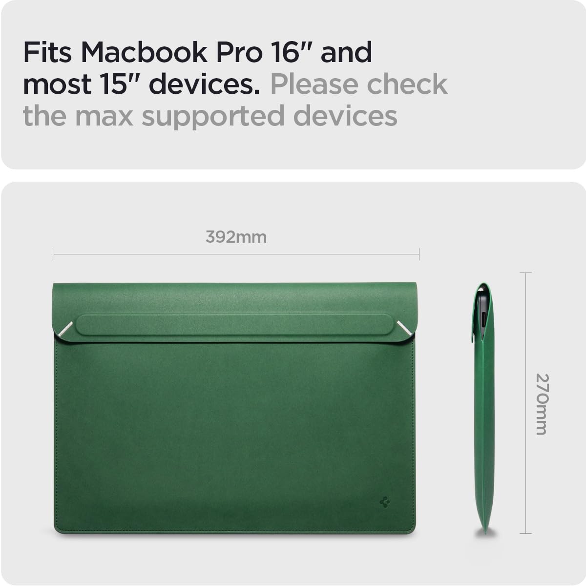 Spigen Valentinus 16-Inch Laptop Sleeve - Jeju Green - image 5