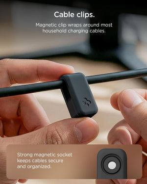 Spigen Magnetic Desktop Cable Holder - Black - image 5