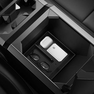 Spigen Tesla Cybertruck Bottom Center Console Organizer Tray - Black - image 1