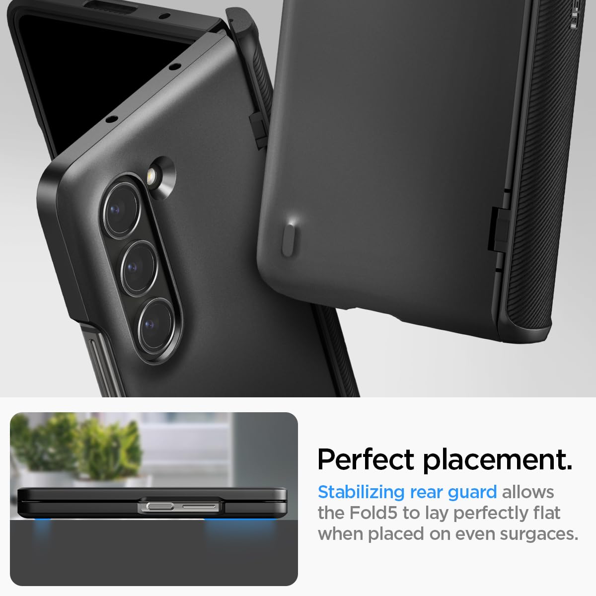 Spigen Galaxy Z Fold 5 Case - Slim Armor Pro - Black - image 5