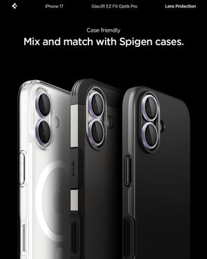Spigen iPhone 17 Camera Lens Protector GLAS.tR EZ Fit Optik Pro (2 Pack) - Lavender - image 7