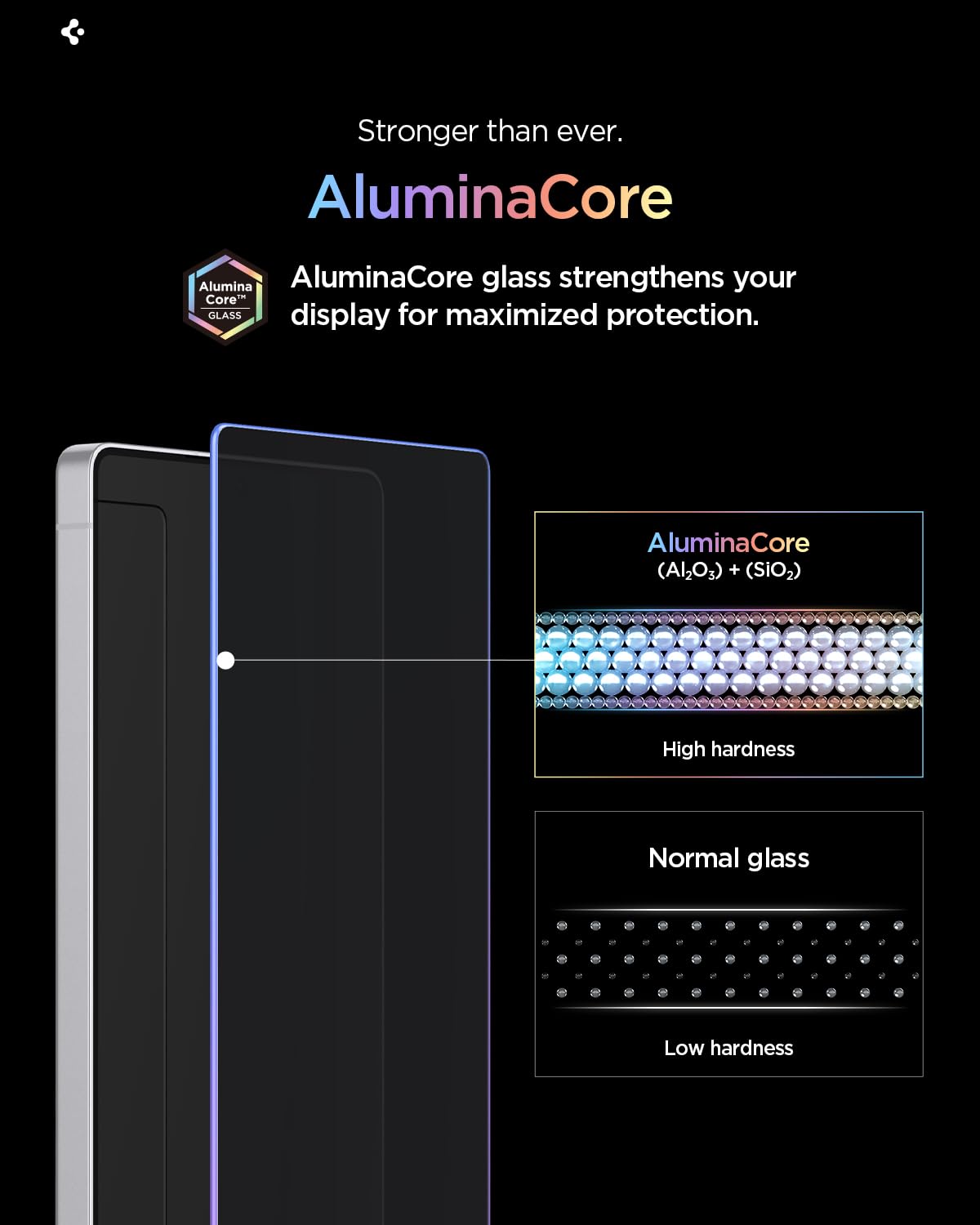 Spigen Galaxy S26 Plus Privacy Screen Protector - AluminaCore Glas.tR EZ Fit (2 Pack) – Privacy – detail image 4