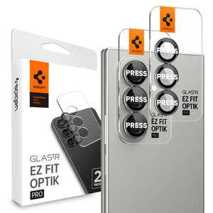 Spigen Galaxy Z Fold 7 Lens Protector - Glas.tR EZ Fit Optik Pro (2 Pack) - Black - image 1