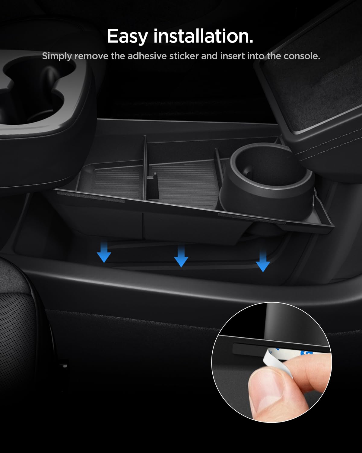 Spigen Tesla Model Y Standard Lower Console Organizer - Black - image 7