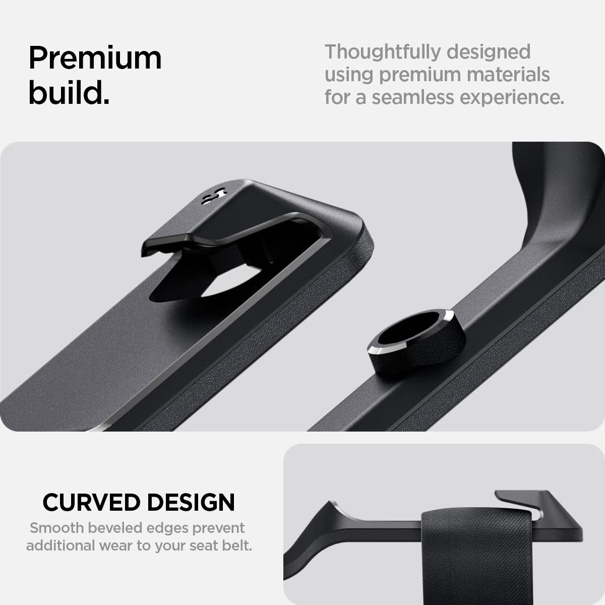 Spigen Tesla rear buckle organizer fitment detail